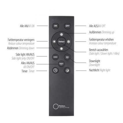 Paul Neuhaus 6121-79 - LED Димируем спот PURE 4xLED/4W/230V + LED/9W 2700-5000K + дистанционно управление