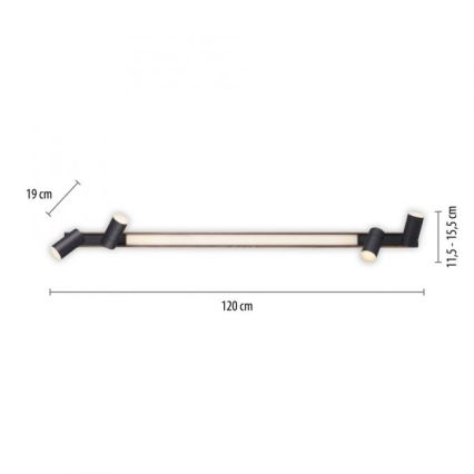 Paul Neuhaus 6121-79 - LED Димируем спот PURE 4xLED/4W/230V + LED/9W 2700-5000K + дистанционно управление