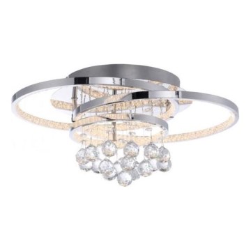 Paul Neuhaus 6267-17 - LED Димируем плафон ROTAZO LED/32W/230V Ø 45 см лъскав хром
