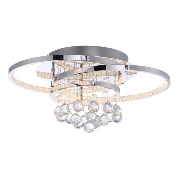 Paul Neuhaus 6267-17 - LED Димируем плафон ROTAZO LED/32W/230V Ø 45 см лъскав хром