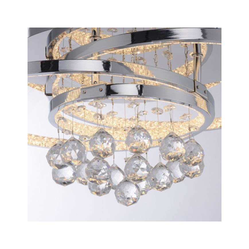 Paul Neuhaus 6267-17 - LED Димируем плафон ROTAZO LED/32W/230V Ø 45 см лъскав хром