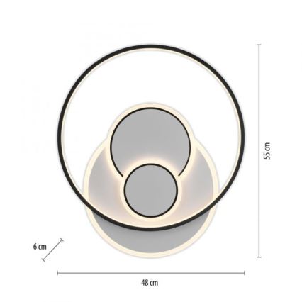 Paul Neuhaus 6392-16 - LED Плафониера MAILAK LED/27W/230V
