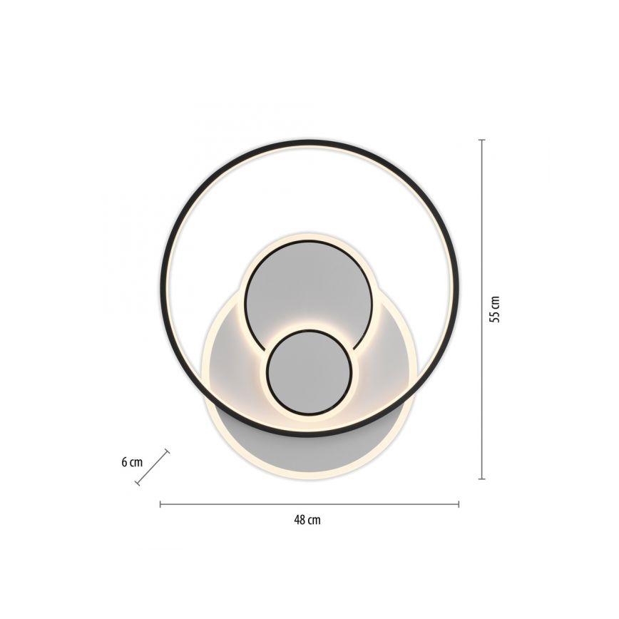 Paul Neuhaus 6392-16 - LED Плафониера MAILAK LED/27W/230V