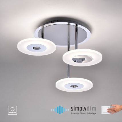 Paul Neuhaus 6446-55 - LED Димируем полилей ADALI 3xLED/13W/230V