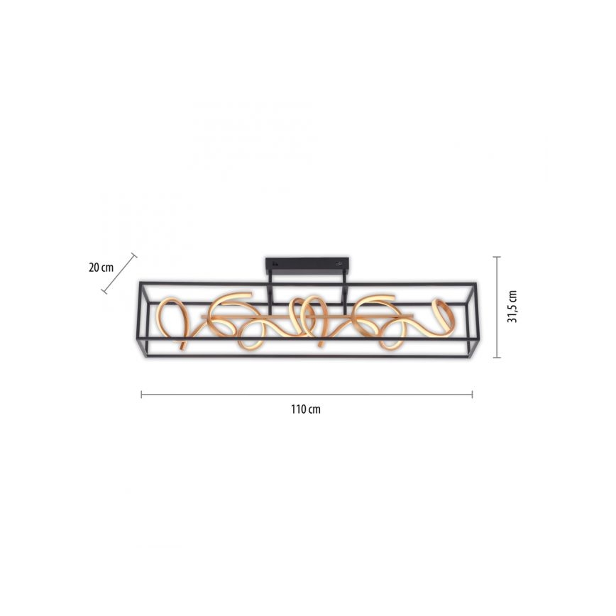 Paul Neuhaus 6473-18 - LED полилей с възможност за регулиране на светлината SELINA 4xLED / 10,2W / 230V