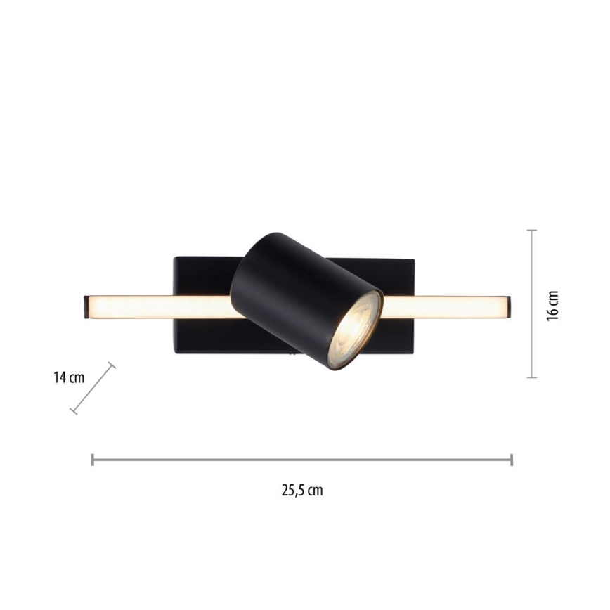Paul Neuhaus 6523-18 - LED Спот BARIK 1xGU10/4,5W/230V + LED/3W