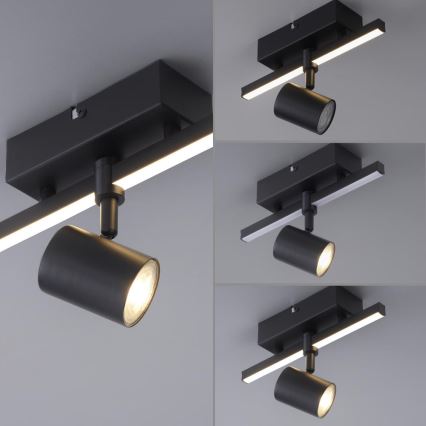 Paul Neuhaus 6523-18 - LED точково осветително тяло BARIK 1xGU10/4,5W/230V + LED/3W