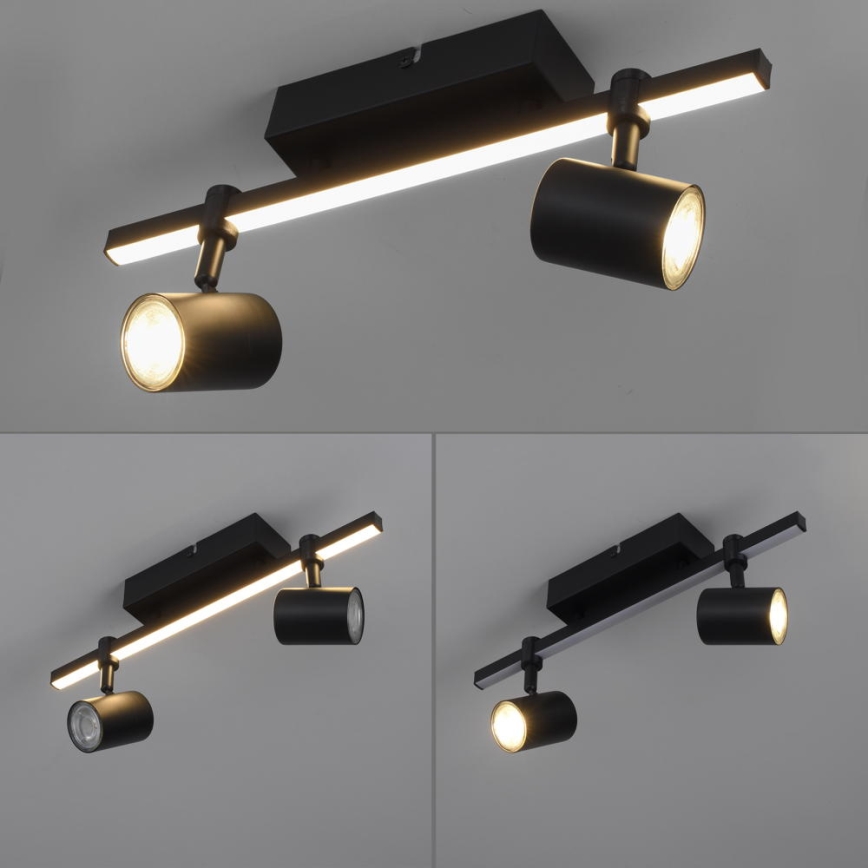 Paul Neuhaus 6524-18 - LED луничка BARIK 2xGU10/4,5W/230V + LED/5W