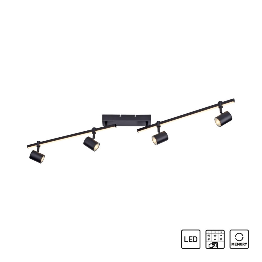 Paul Neuhaus 6525-18 - LED луничка BARIK 4xGU10/4,5W/230V + LED/10W