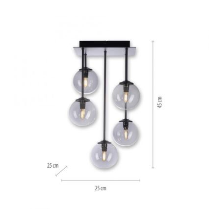 Paul Neuhaus 6719-18 - LED Висящ полилей WIDOW 5xG9/3W/230V