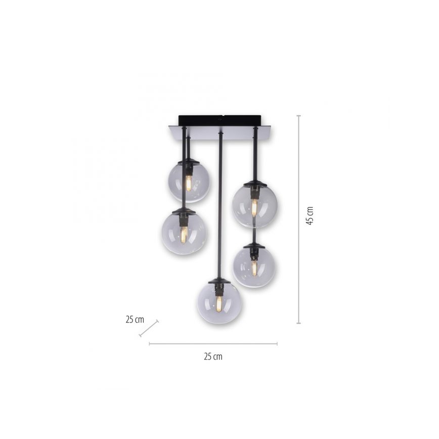 Paul Neuhaus 6719-18 - LED Висящ полилей WIDOW 5xG9/3W/230V