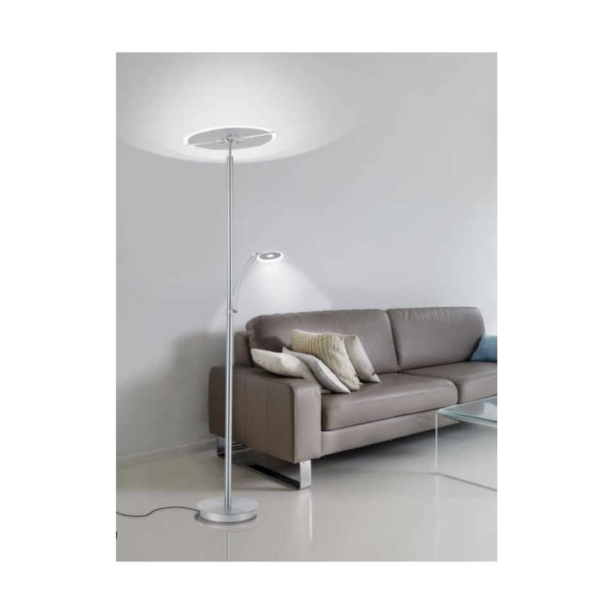 Paul Neuhaus 673-55 - LED Димируем лампион ARTUR 2xLED/21W/230V+1xLED/6W лъскав хром