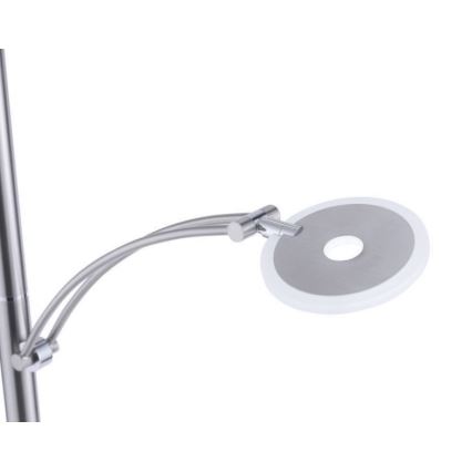 Paul Neuhaus 673-55 - LED димируема подова лампа ARTUR 2xLED/21W/230V+LED/6W лъскав хром