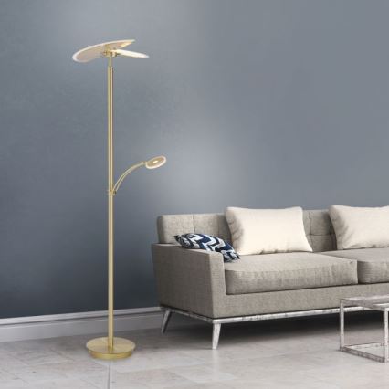Paul Neuhaus 673-60 - LED Димируем лампион ARTUR 2xLED/21W+1xLED/6W/230V златист