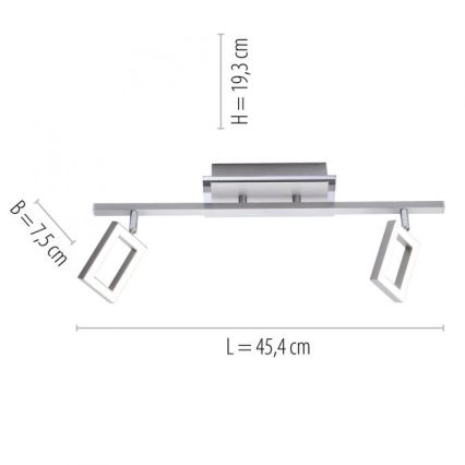 Paul Neuhaus 6958-55 - LED Спот INIGO 2xLED/4,2W/230V