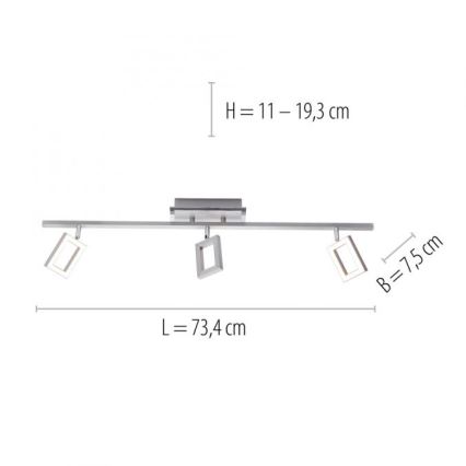 Paul Neuhaus 6959-55 - LED Спот INIGO 3xLED/4,2W/230V