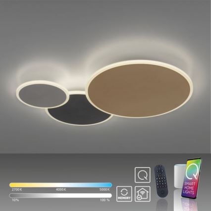 Paul Neuhaus 8007-70 - LED Димируем плафон Q-PIATO LED/35W/230V 2700-5000K Wi-Fi + дистанционно управление