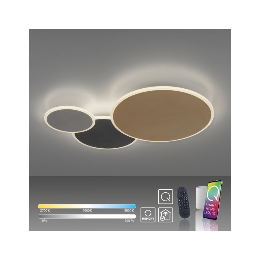 Paul Neuhaus 8007-70 - LED Димируем плафон Q-PIATO LED/35W/230V 2700-5000K Wi-Fi + дистанционно управление