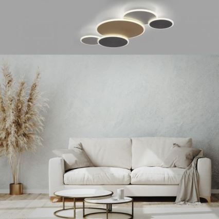 Paul Neuhaus 8008-70 - LED Димируем плафон Q-PIATO LED/49W/230V 2700-5000K Wi-Fi + дистанционно управление