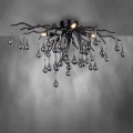 Paul Neuhaus 8090-18 - Прикрепен полилей ICICLE 4xG9/40W/230V 30x60 cm черен