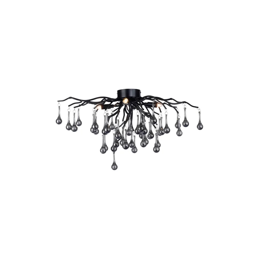 Paul Neuhaus 8090-18 - Прикрепен полилей ICICLE 4xG9/40W/230V 30x60 cm черен