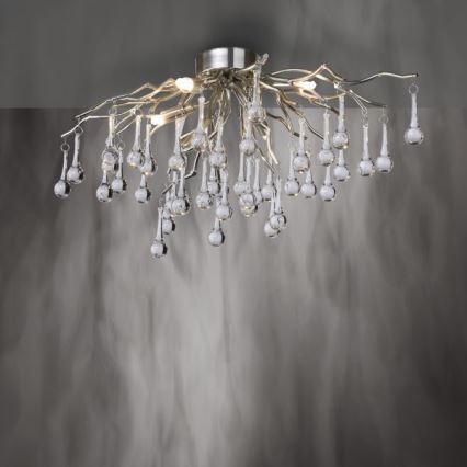 Paul Neuhaus 8090-55 - Полилей за повърхностен монтаж ICICLE 4xG9/40W/230V 30x60 см лъскав хром