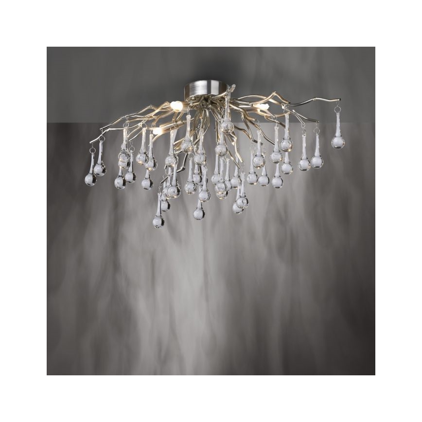 Paul Neuhaus 8090-55 - Полилей за повърхностен монтаж ICICLE 4xG9/40W/230V 30x60 см лъскав хром
