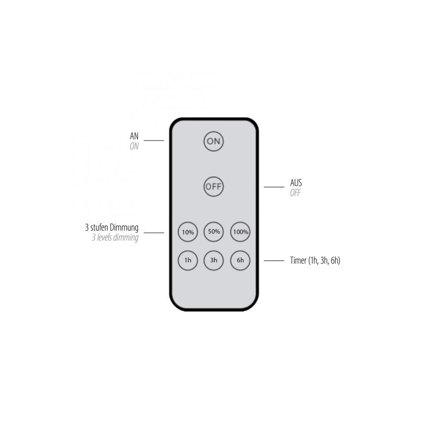 Paul Neuhaus 8152-79 - LED Димируем аплик PUNTUA LED/1W/3,7V 2200 mAh + дистанционно управление