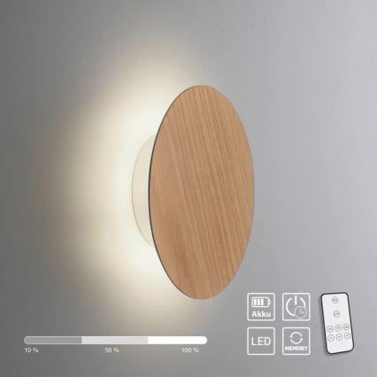 Paul Neuhaus 8152-79 - LED регулируемо стенна лампа PUNTUA LED/1W/3,7V 2200 mAh + дистанционно управление