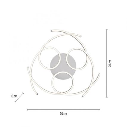 Paul Neuhaus 8165-55 - LED таван DANILO 3xLED / 12W / 230V