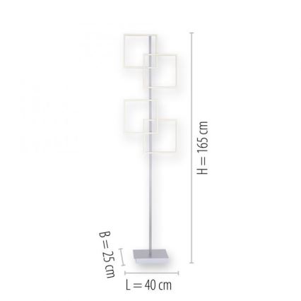 Paul Neuhaus 817-55 - LED Димируем лампион INIGO 4xLED/8W/230V + дистанционно