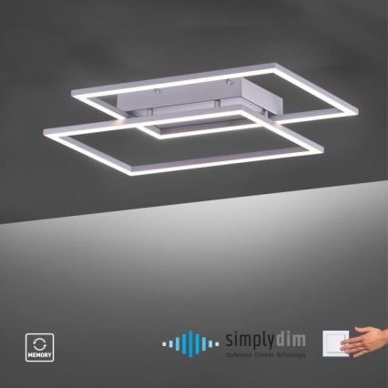 Paul Neuhaus 8192-55 - LED Димируем Повърхностно монтиран Полилей INIGO 2xLED/12W/230V