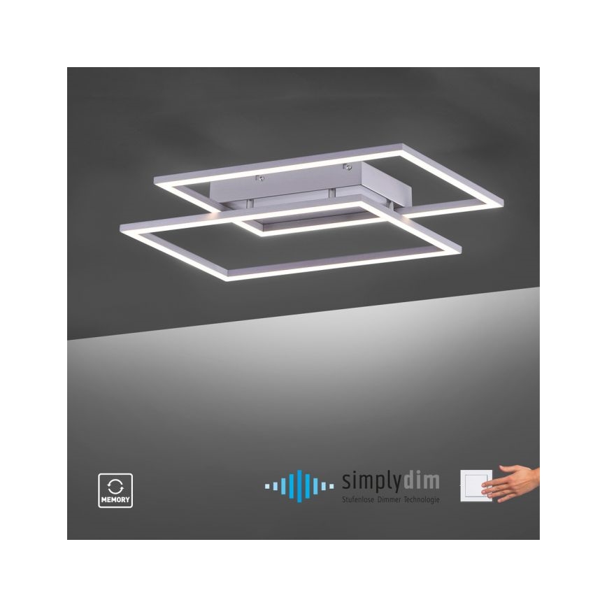 Paul Neuhaus 8192-55 - LED Димируем Повърхностно монтиран Полилей INIGO 2xLED/12W/230V