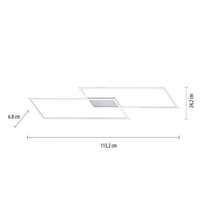 Paul Neuhaus 8194-55 - LED Димируем полилей INIGO 2xLED/20W/230V