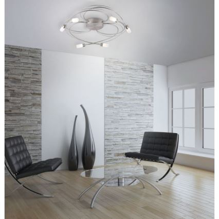 Paul Neuhaus 8250-55 - LED Димируем повърхностен полилей NELIA 6xLED/3W/230V