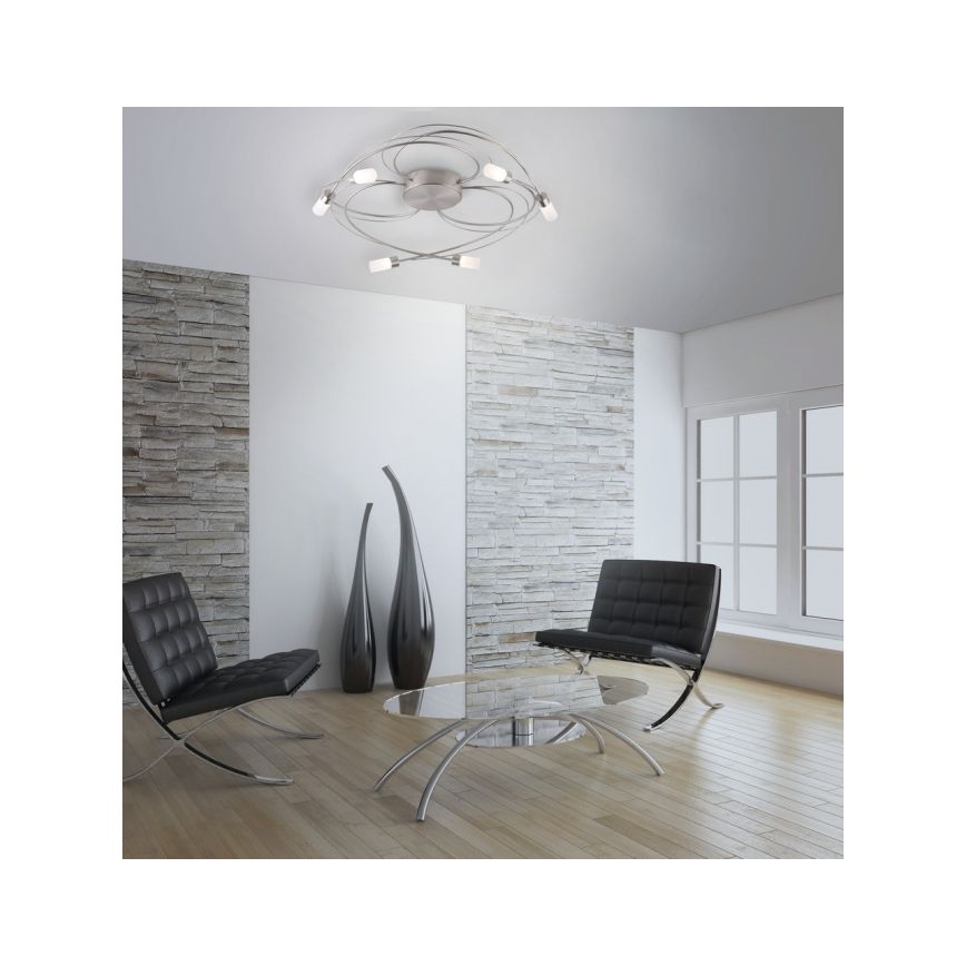 Paul Neuhaus 8250-55 - LED Димируем повърхностен полилей NELIA 6xLED/3W/230V