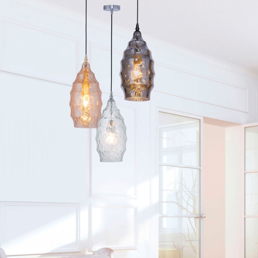 Paul Neuhaus 8267-00 - Пендел SCARLETT 1xE27/60W/230V Ø 19 см прозрачен