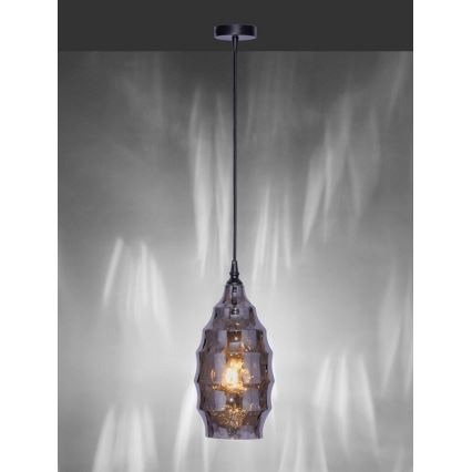 Paul Neuhaus 8267-25 - Пендел SCARLETT 1xE27/60W/230V Ø 19 см черен