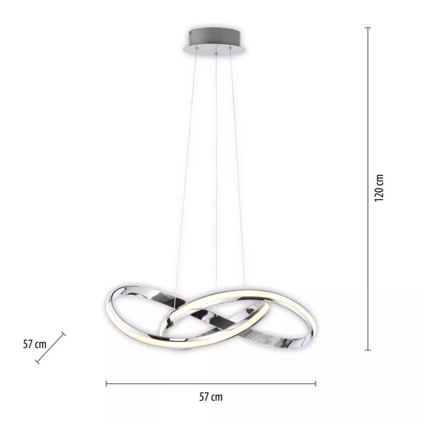 Paul Neuhaus 8291-17 - LED Димируем пендел MELINDA LED/30W/230V