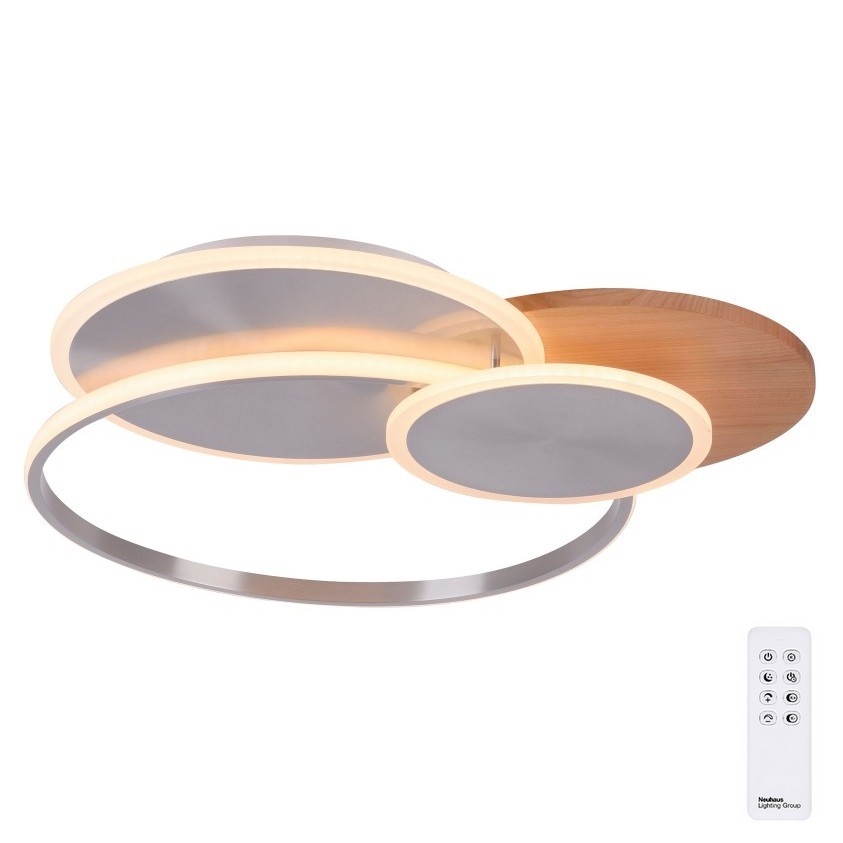 Paul Neuhaus 8328-79 - LED Димируем плафон PALMA LED/50W/230V 2700-5000K бор + дистанционно управление