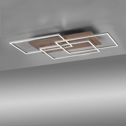 Paul Neuhaus 8330-79 - LED Димируем полилей за повърхностен монтаж PALMA 3xLED/12W/230V бор + дистанционно управление