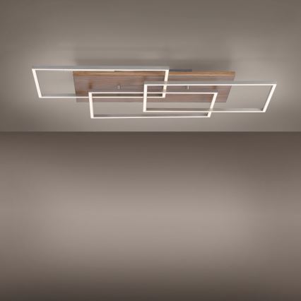 Paul Neuhaus 8330-79 - LED Димируем полилей за повърхностен монтаж PALMA 3xLED/12W/230V бор + дистанционно управление