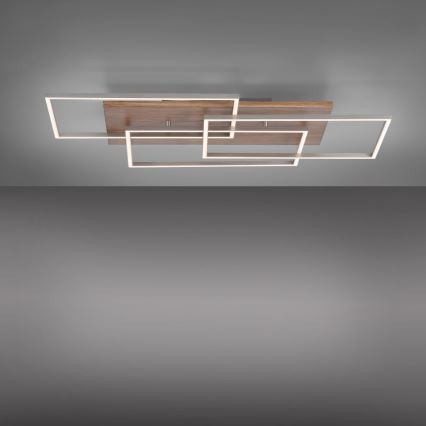Paul Neuhaus 8330-79 - LED Димируем полилей за повърхностен монтаж PALMA 3xLED/12W/230V бор + дистанционно управление