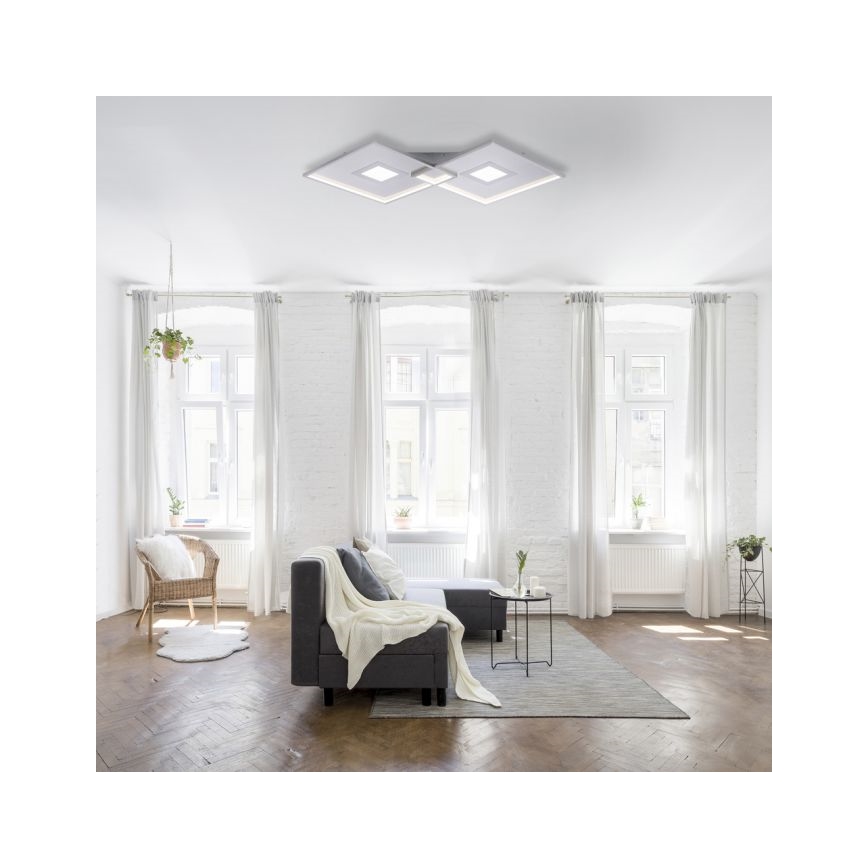 Paul Neuhaus 8378-55 - LED Димируем плафон AMARA LED/45W/230V лъскав хром + дистанционно управление