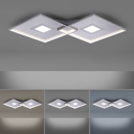 Paul Neuhaus 8378-55 - LED Димируем плафон AMARA LED/45W/230V лъскав хром + дистанционно управление