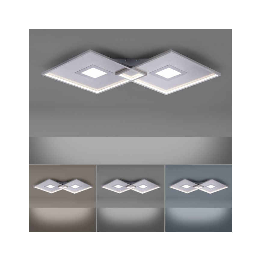 Paul Neuhaus 8378-55 - LED Димируем плафон AMARA LED/45W/230V лъскав хром + дистанционно управление