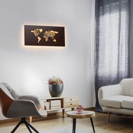 Paul Neuhaus 9056-48 - LED Декоративна лампа за стена MAP LED/25W/230V 3000K