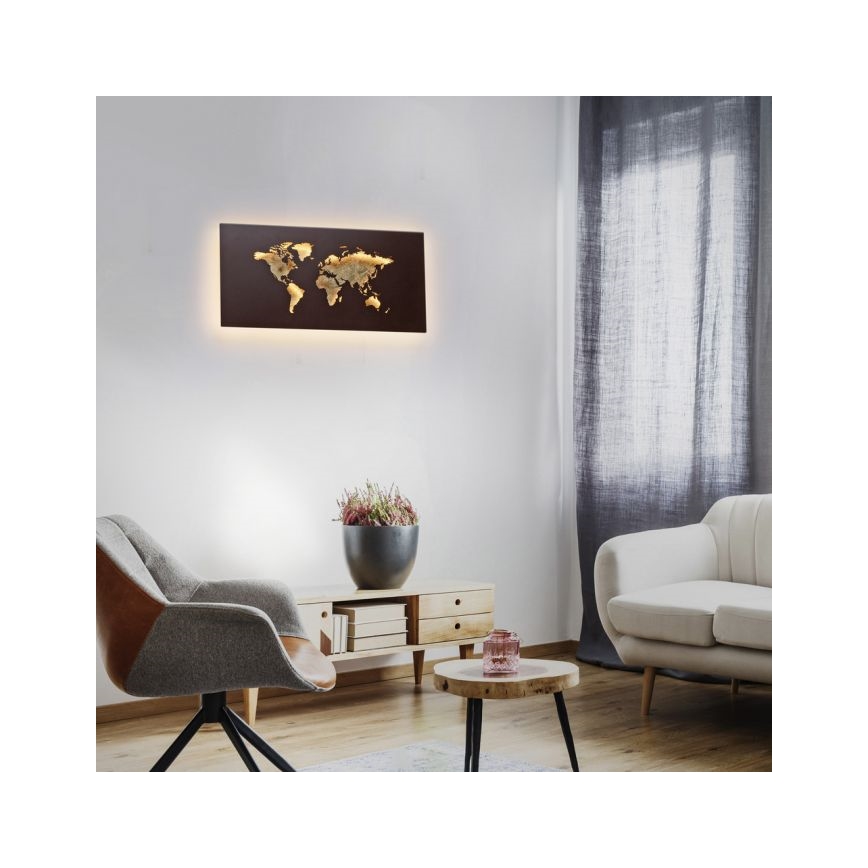 Paul Neuhaus 9056-48 - LED Декоративна лампа за стена MAP LED/25W/230V 3000K