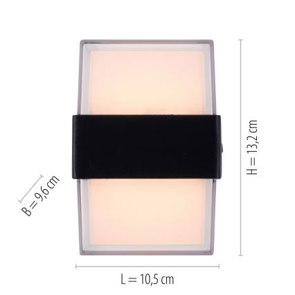 Paul Neuhaus 9480-13 - LED Екстериорен аплик CARA LED/8W/230V IP44