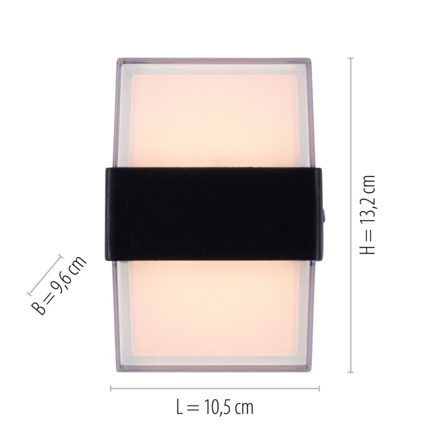 Paul Neuhaus 9480-13 - LED Екстериорен аплик CARA LED/8W/230V IP44